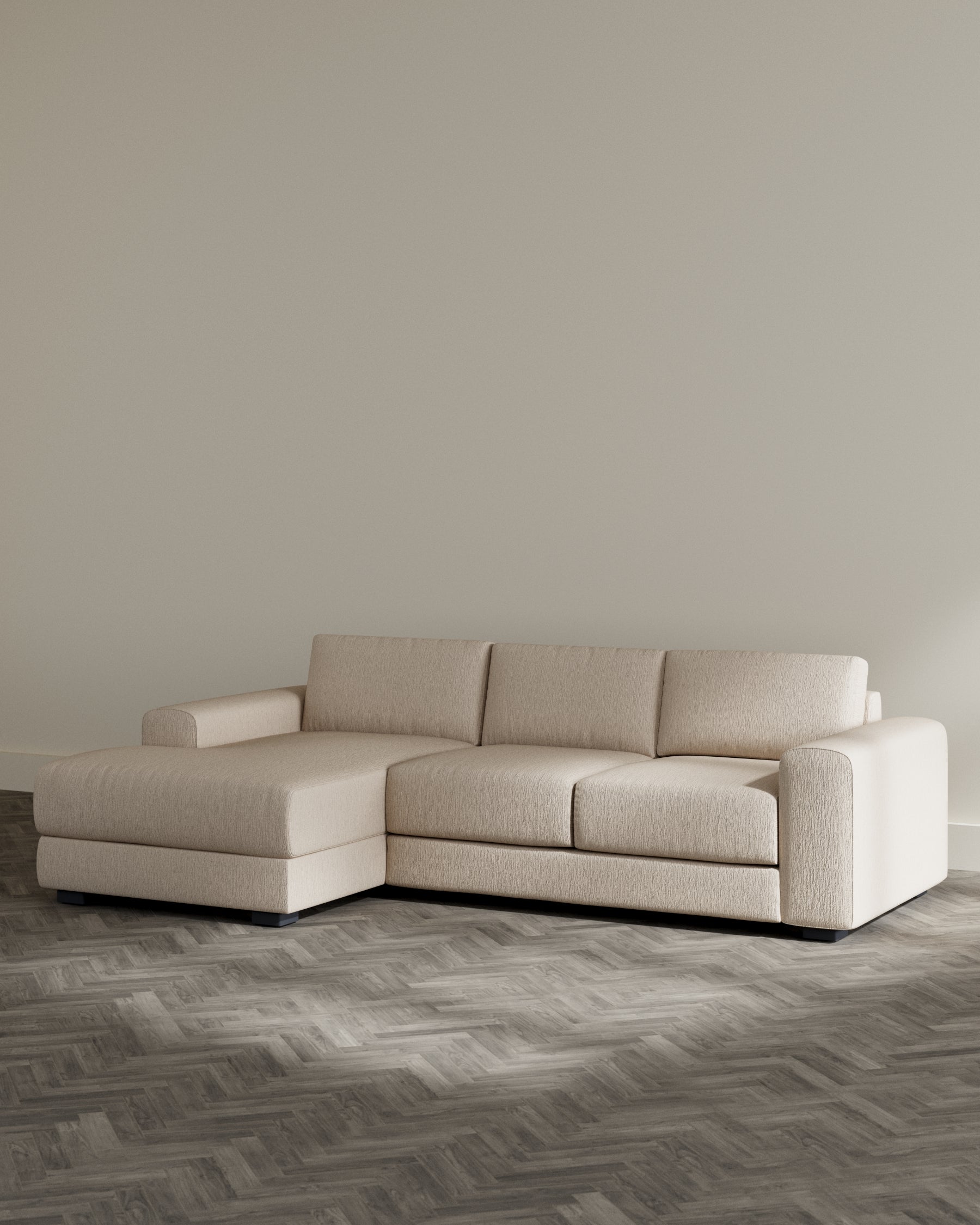 Wood base store sectional sofa