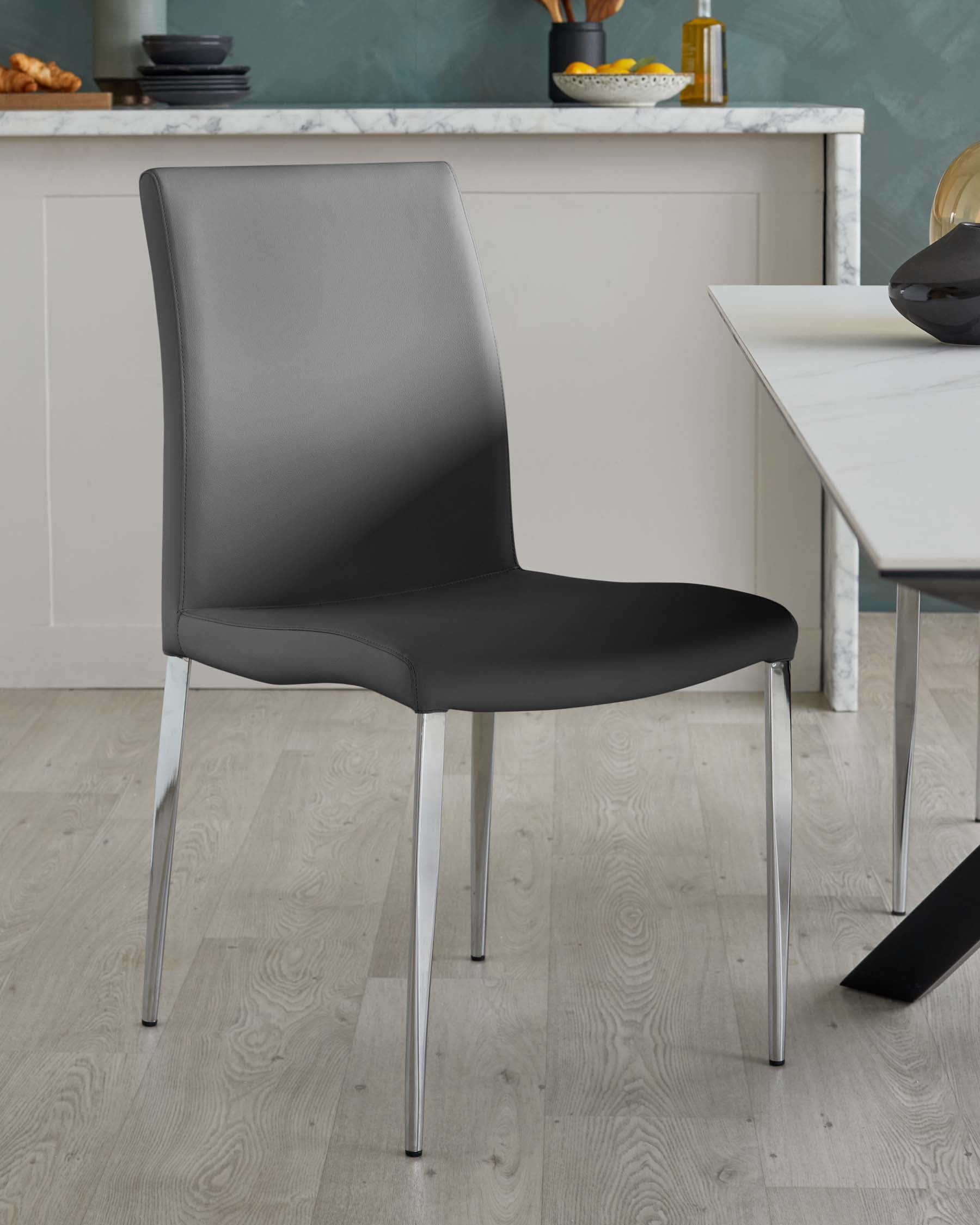 Danetti leather dining online chairs