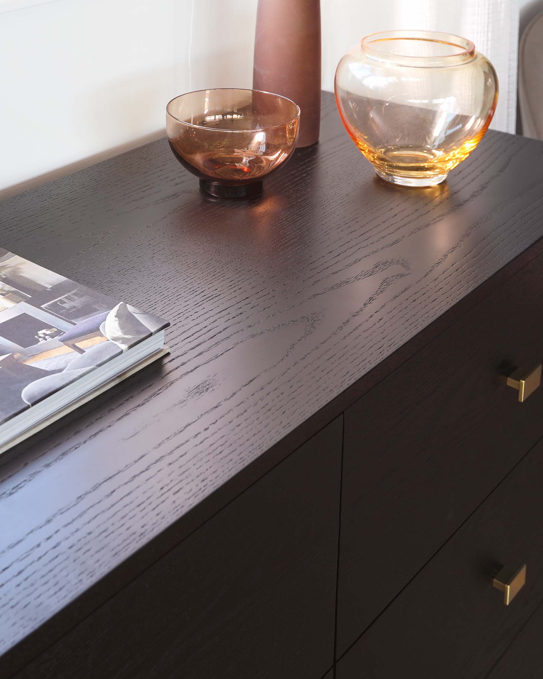 Black ash deals chest of drawers