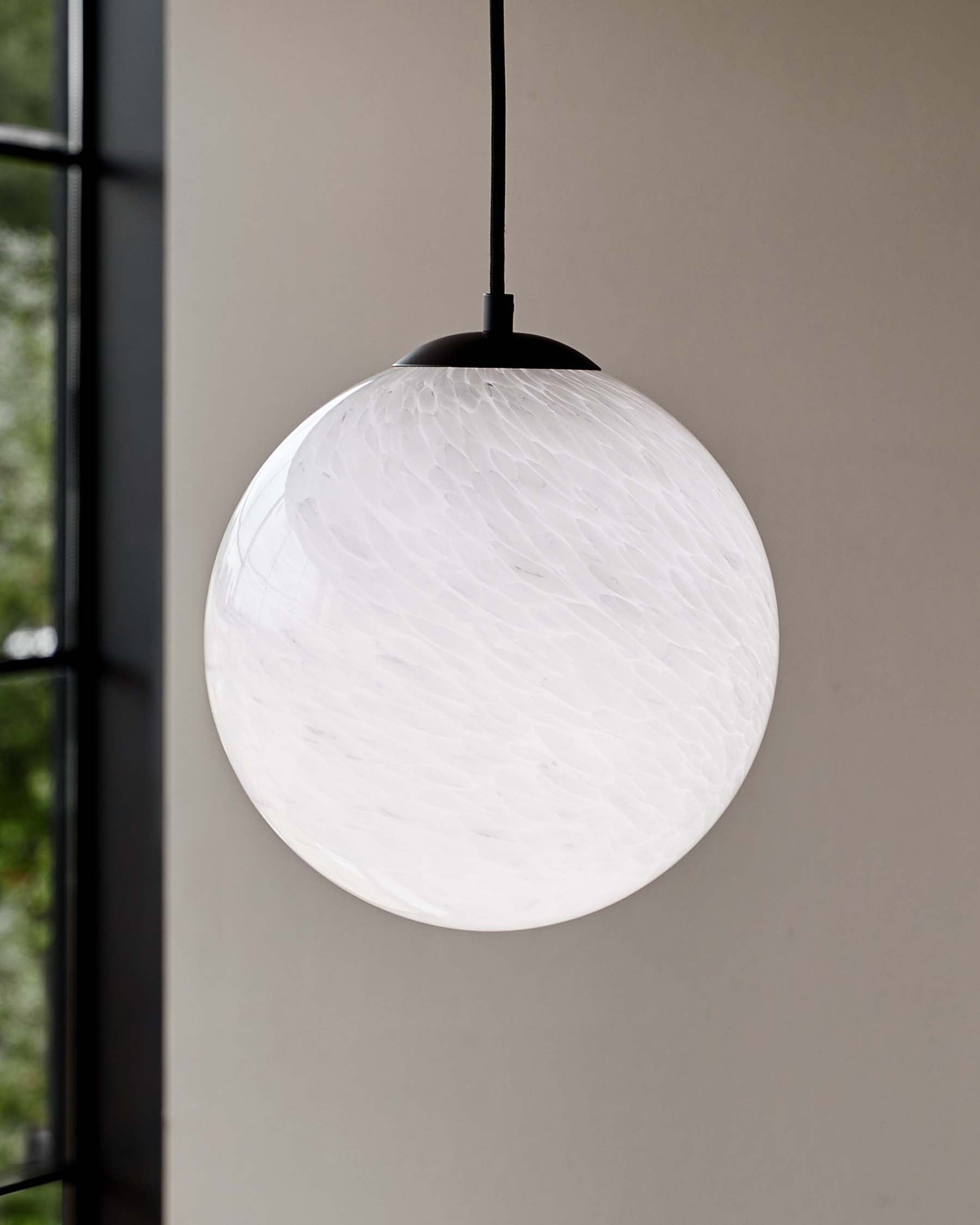 White marble pendant deals light