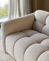 Hayes natural fabric 2 seater sofa