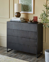 Toronto dark ash chest of drawers