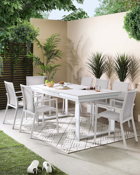 Shore White Sling Garden Chair- Set Of 2