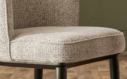 Evelyn grey fabric dining chair