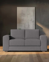 Eriksen dark grey weave 2 seater sofa