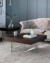 Aria Dark Walnut Small Coffee Table