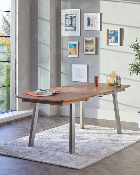 Assi Walnut Extending 6 To 8 Seater Dining Table by Danetti