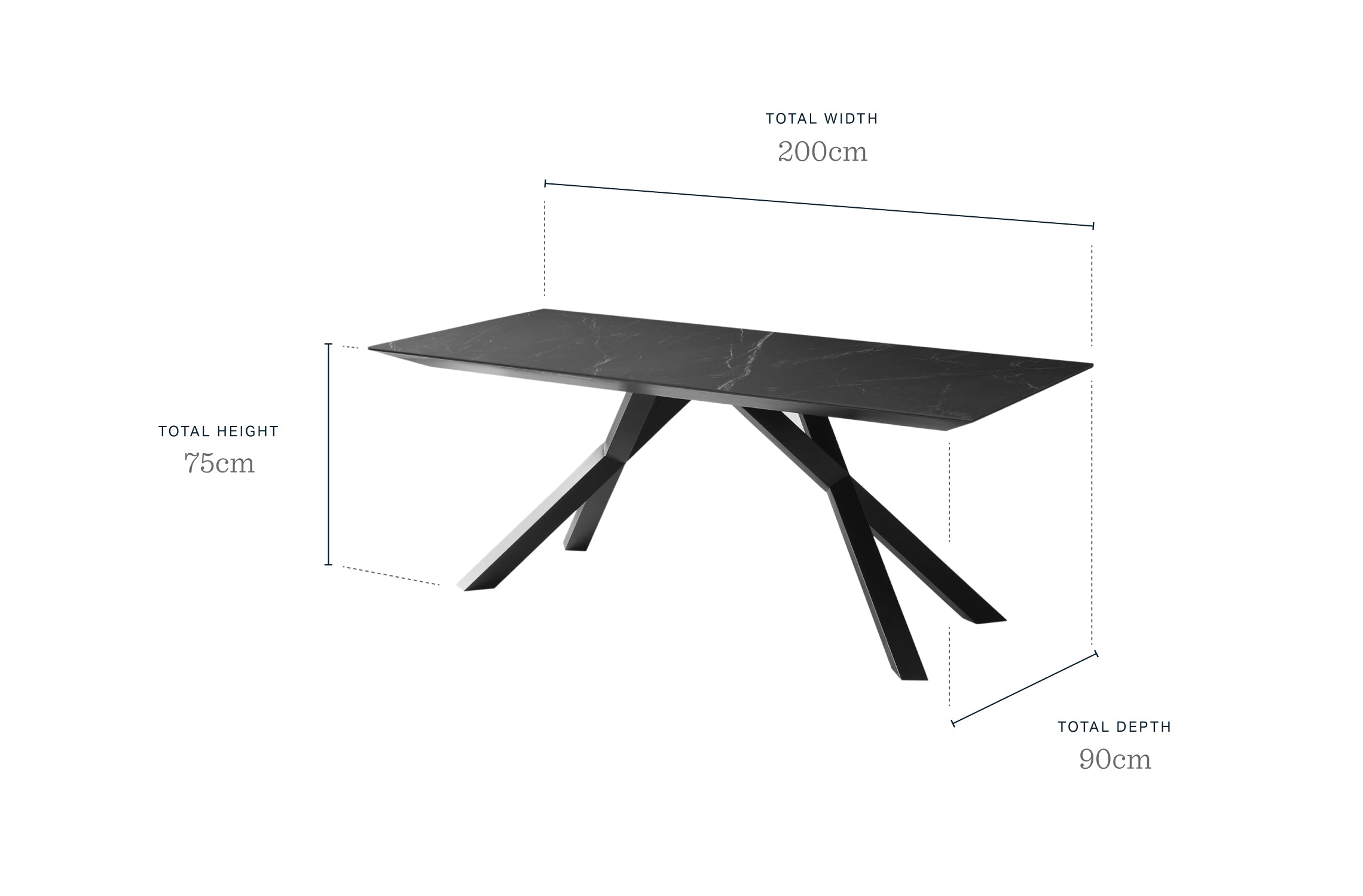 Atlanta Light Oak 8 Seater Dining Table