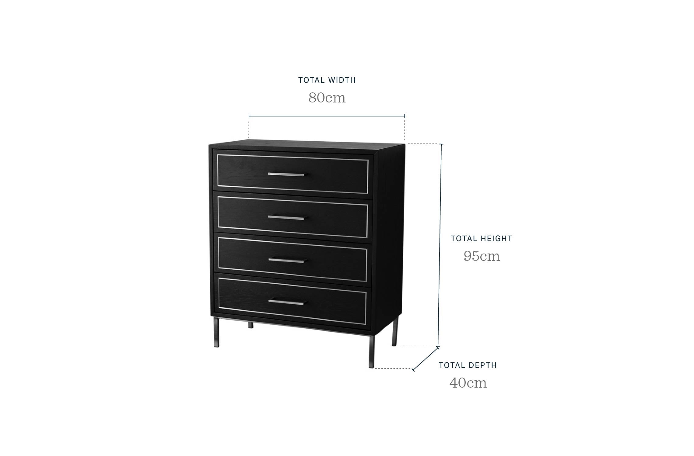 Barton Dark Oak Chest Of Drawers