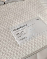 3500 Pocket Sprung Latex Mattress with a textured white fabric cover, labeled "Blissful Comfort" by Danetti.