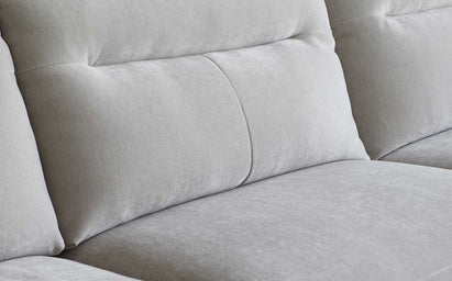 Brooks Light Grey Fabric Left Hand Corner Chaise Sofa