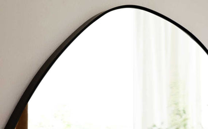 Caspian Medium Wall Mirror Black