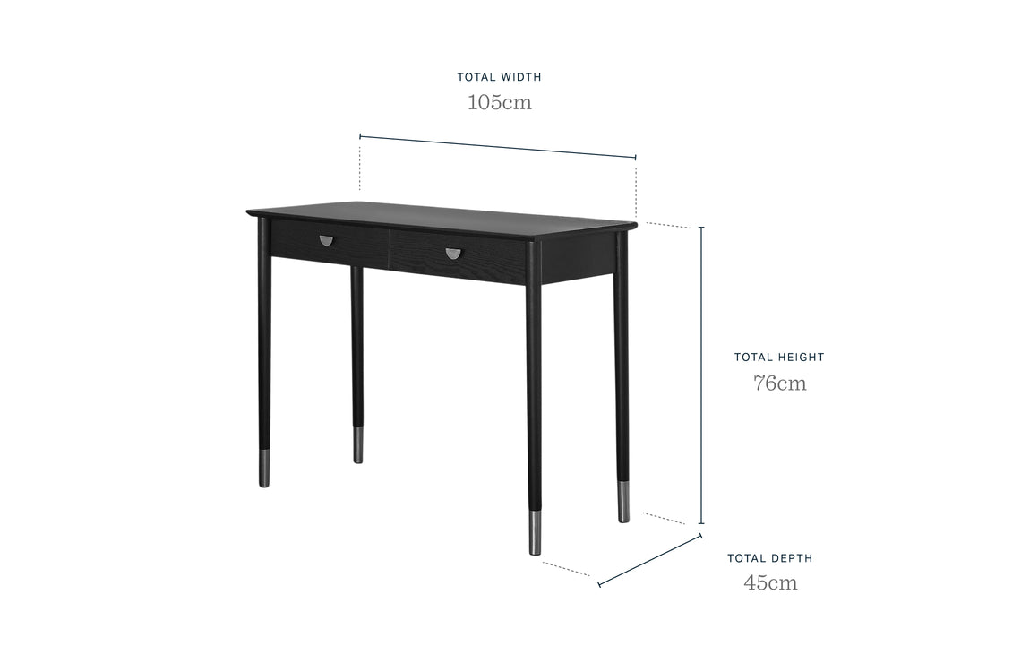 Clover Dark Oak Console Table