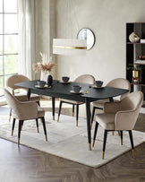 Clover 6 to 8 seater table and Clover dining chairs set