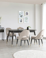 Clover 6 to 8 seater table and Clover dining chairs set