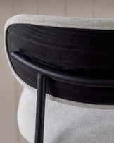 Cree cream fabric barstool