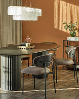 Cree mocha velvet dining chair (Sold in pairs)