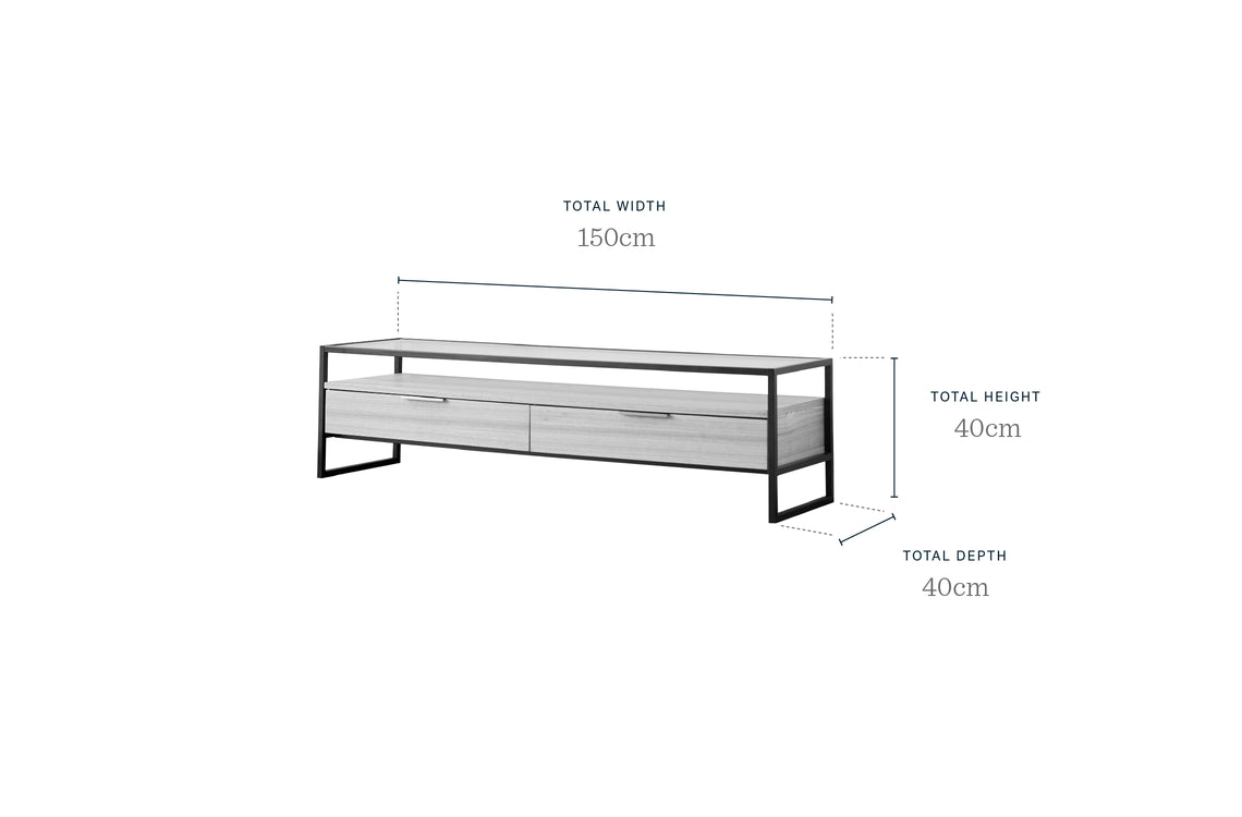 Denver Light Ash Large TV Unit