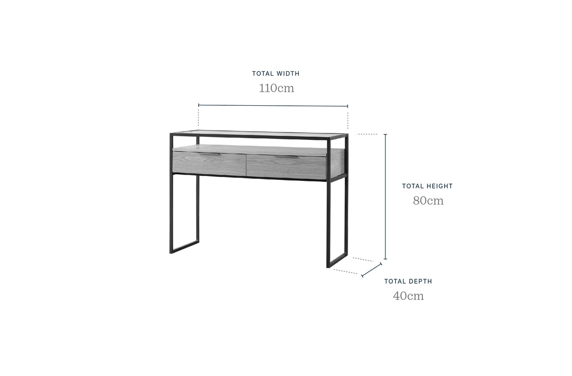 Denver Dark Oak Console Table