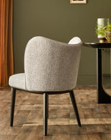 Evelyn grey fabric dining chair