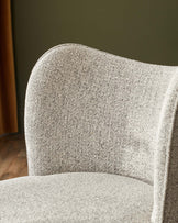 Evelyn grey fabric dining chair