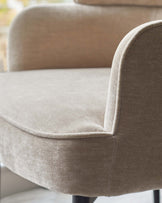 Felix champagne chenille dining chair