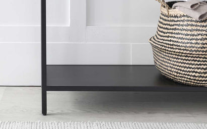 Finley Black Metal Console Table