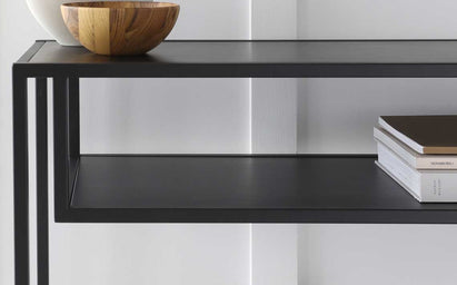 Finley Black Metal Console Table