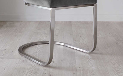 Florin Dark Grey Velvet Dining Chair (Sold in pairs)