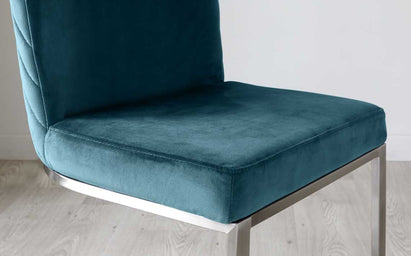 Florin Dark Teal Velvet Dining Chair (Sold in pairs)