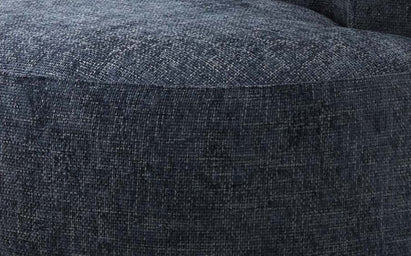 Gianna dark blue weave swivel armchair