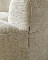 Gianna natural weave swivel armchair