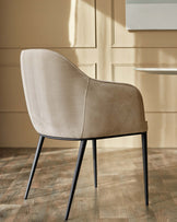 Harley champagne chenille dining chair