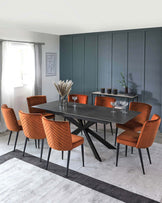 Hayden 6 to 8 seater table and Serena dining chairs set