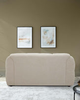 Hayes natural fabric 2 seater sofa