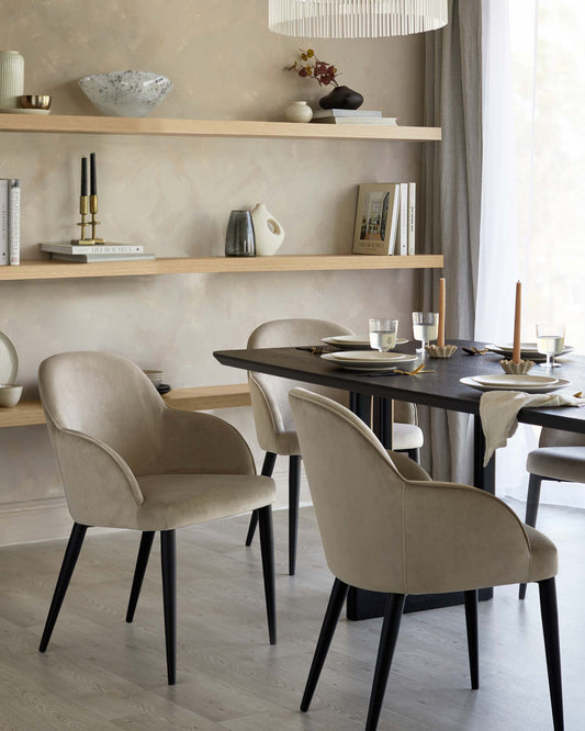 Orlan Table & Lani Chair Dining Set