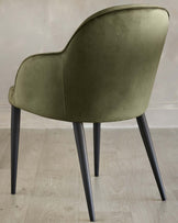 Lani olive green velvet dining chair