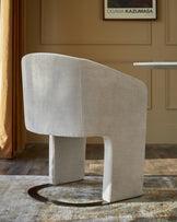 Leighton light grey chenille dining chair