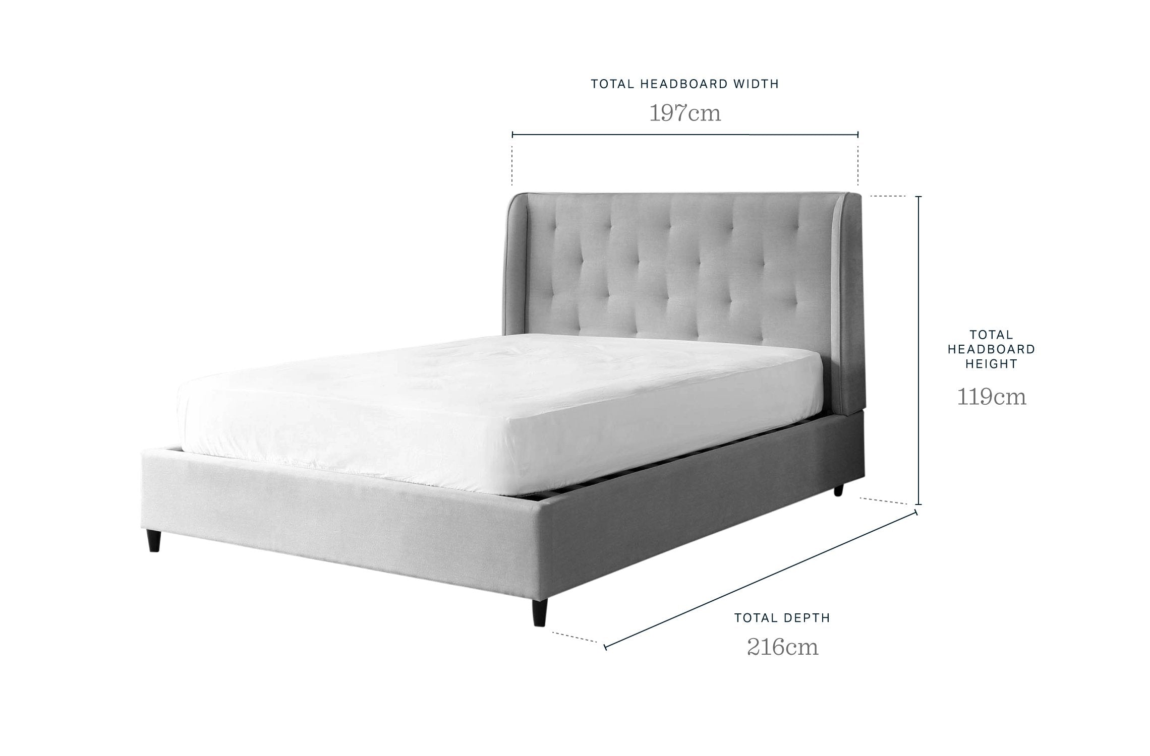 Lenora Cream Fabric Super King Size Ottoman Storage Bed