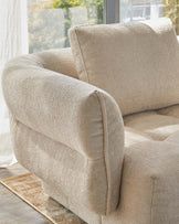 Lillian natural weave small corner sofa