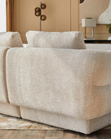 Lillian natural weave small corner sofa