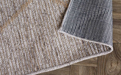 Lindall Small Anti Slip Jute Rug Natural Grey