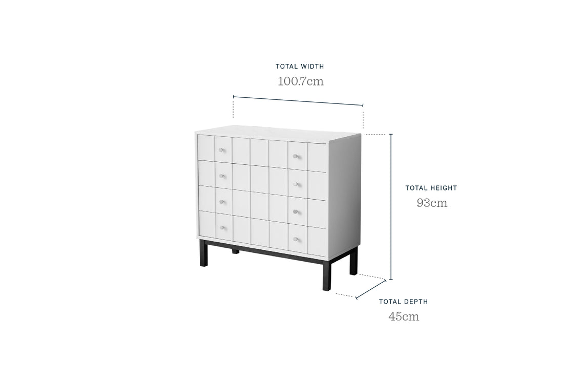 Lyle Light Grey Chest Of Drawers