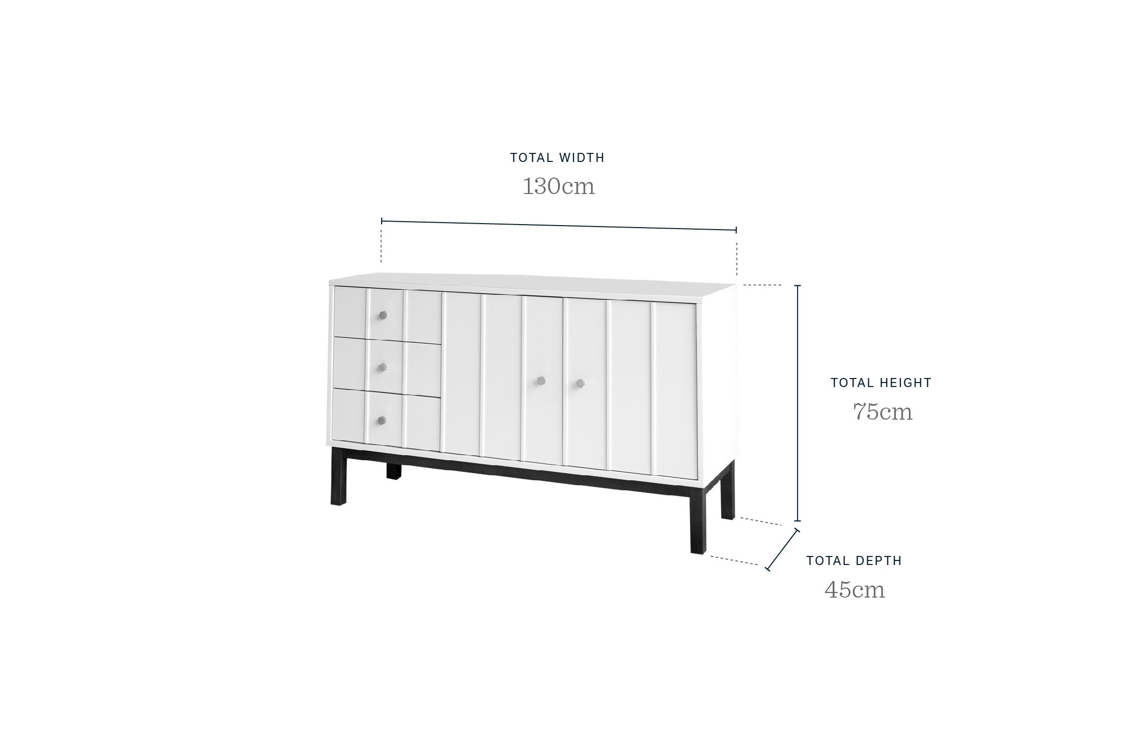 Lyle Light Grey Sideboard