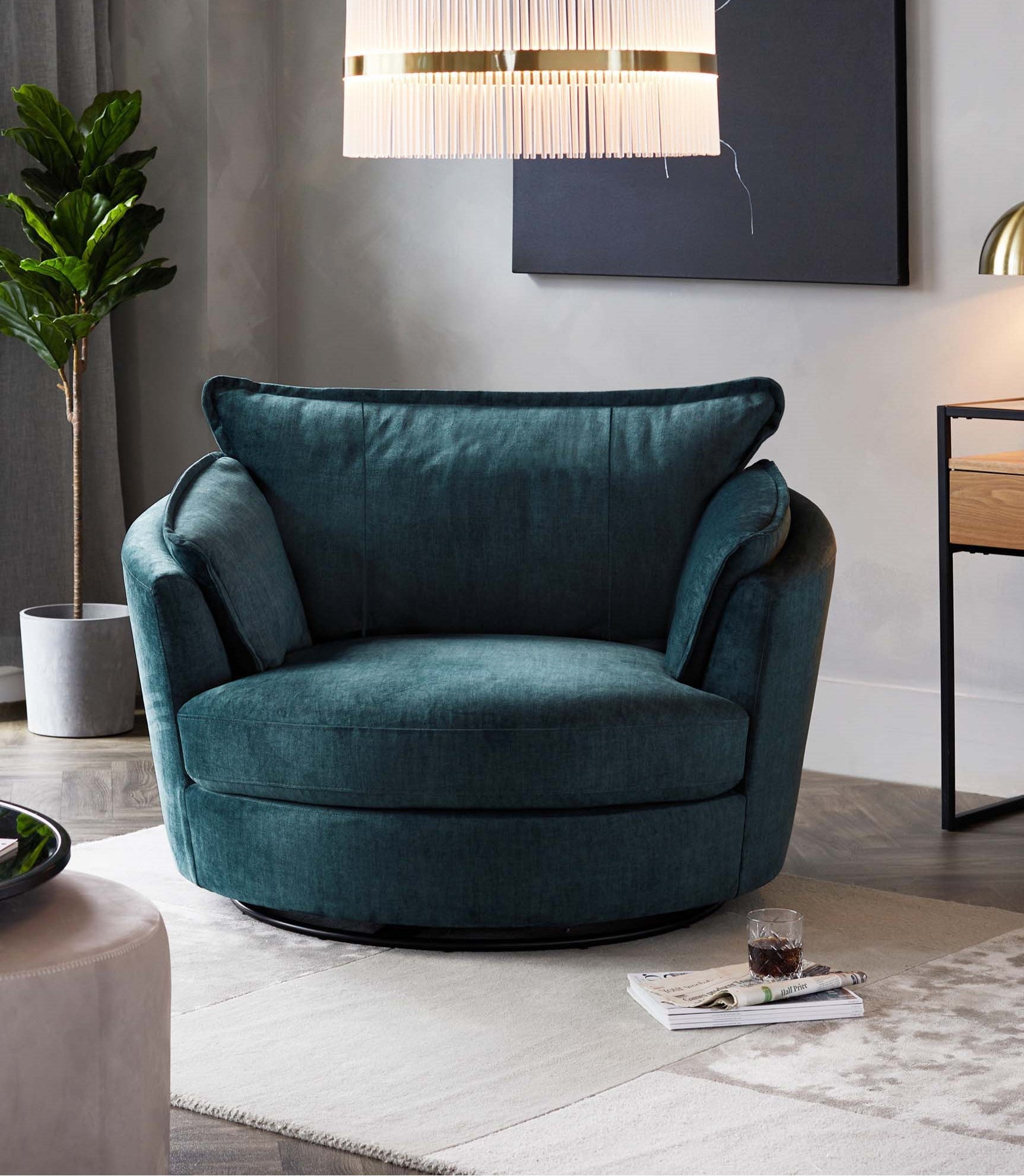 Teal and grey online chair