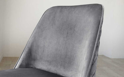 Mae Dark Grey Velvet Dining Chair (Sold in pairs)