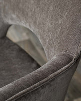 Marlow mocha fabric swivel bar stool