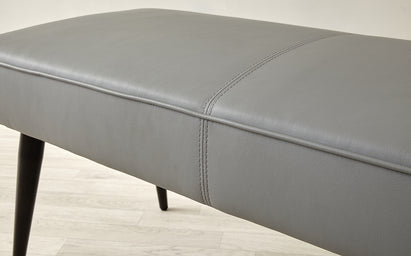 Mellow Light Grey 3 Seater Bench Without Backrest