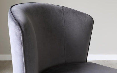 Mellow Dark Grey Velvet Dining Chair (Sold in pairs)