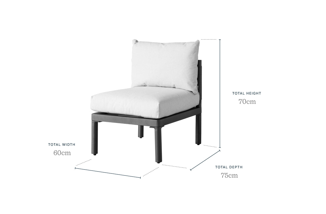 Miami Natural Single Modular Seat